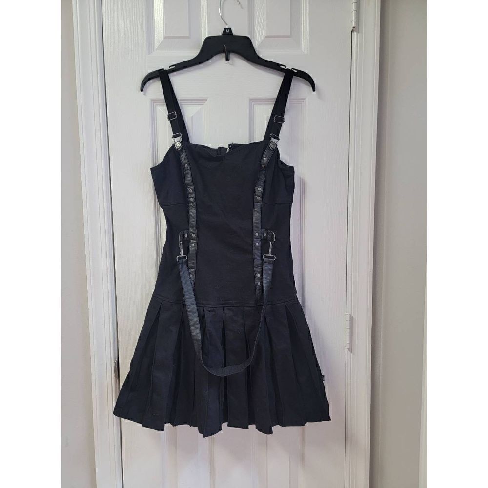 Royal Bones Black Gothic Pleated Dress L